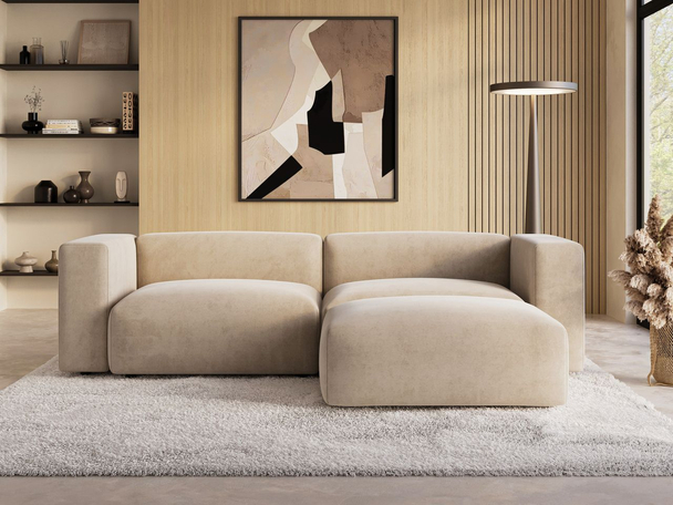 Canapé d'Angle Droite Landi Beige