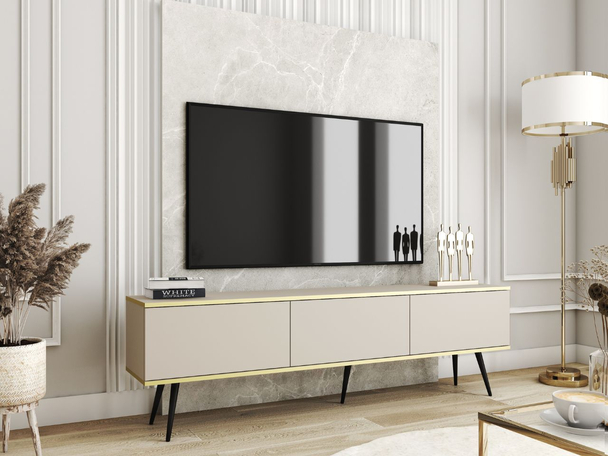 Meuble TV Rangement Diolo Beige