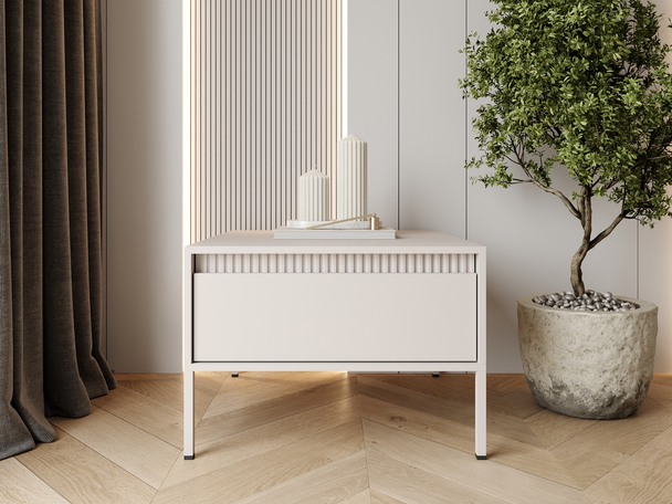 Table Basse avec Rangement Sorano Beige