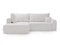 Blanc \ Velours \ Angle gauche