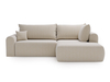 Beige clair \ Velours \ Angle droit