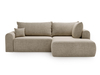 Beige \ Velvet \ Angle droit
