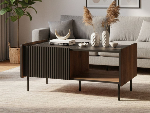 Table Basse Pascale Noyer de Warmie, noir