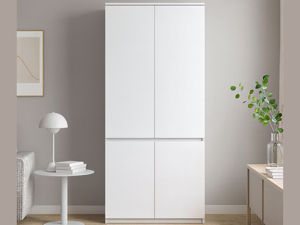 Armoire Portes Battantes Arcadia Blanc