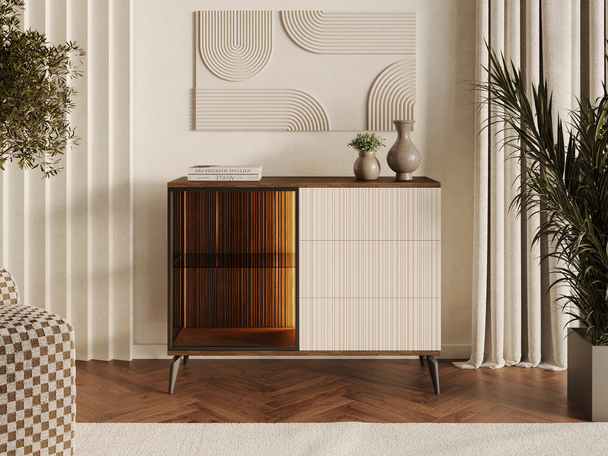 Commode avec éclairage LED Vinni Cachemire