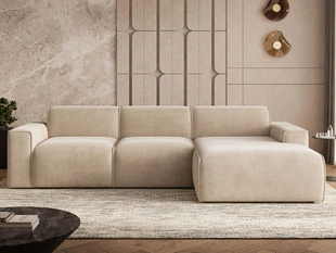 Canapé d'Angle Droite Lavia Beige