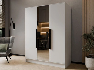 Armoire avec Miroir Lucca Blanc