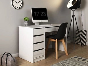 Bureau avec tiroirs Anes Blanc