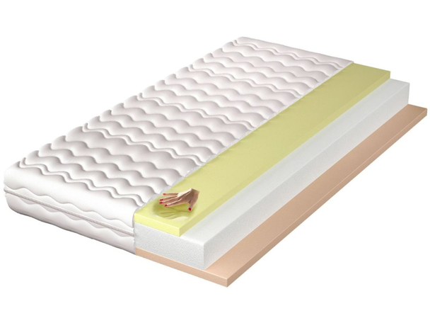 Matelas en mousse avec mousse à mémoire de forme et mousse haute résilienceą Noomi 160x200
