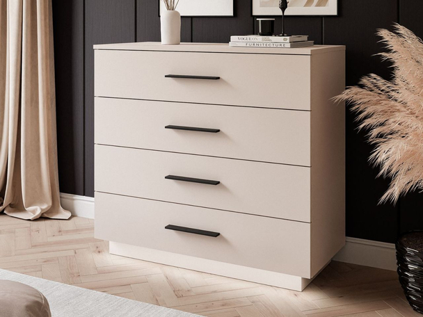Commode de Rangement avec éclairage LED Nuveo Cachemire