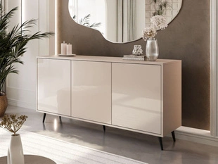 Commode glamour de 154 cm Vivance Cachemire brillant