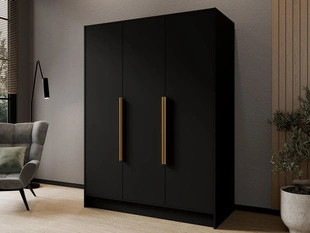 Armoire Portes Battantes Perugia Noir