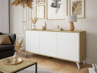 Commode élégante 154 cm Vivance Blanc mat