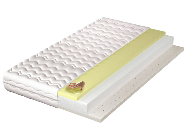 Matelas en mousse avec mousse à mémoire de forme et latex Tenso 200x200
