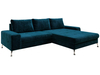 Bleu foncé \ Velours \ Angle droit