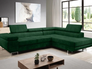 Canapé d'Angle Droite Convertible avec Coffre Solam L Vert