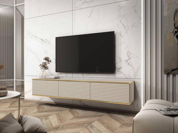 Meuble TV Rangement Diolo Beige