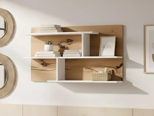 étagère murale Arcadia Marron, Blanc