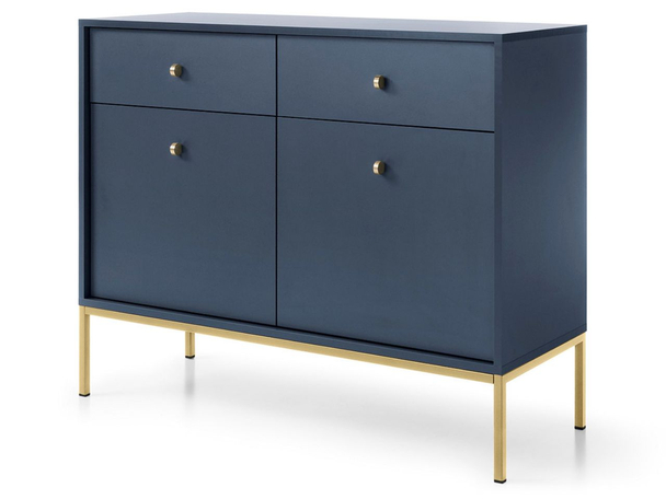 Buffet avec Portes et Tiroirs 104 cm Amor Bleu Marine