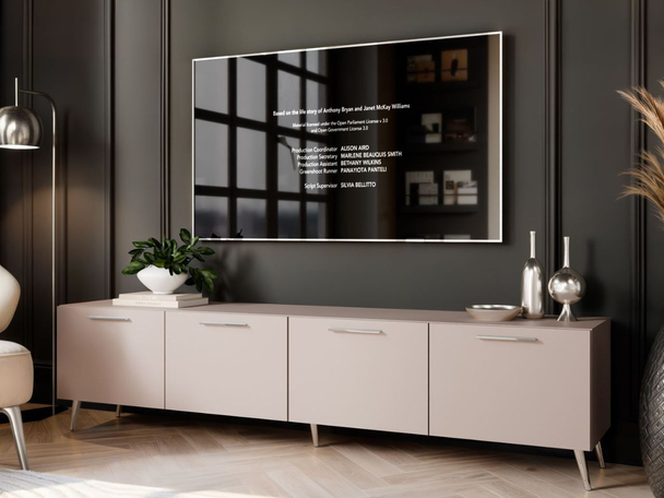 Meuble TV Rangement Noaé Cachemire