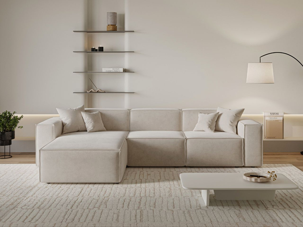 Canapé d'Angle Gauche Arizona Beige