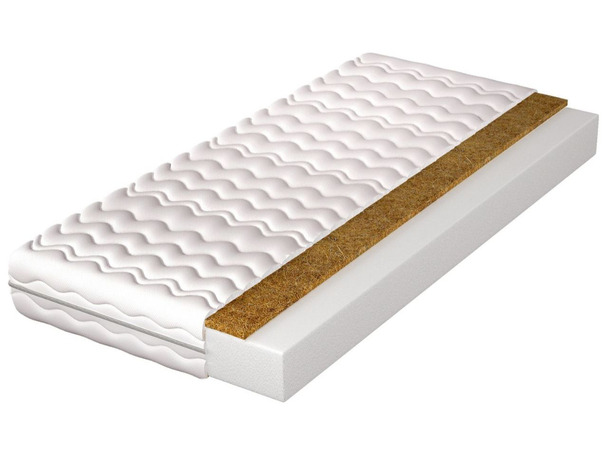 Matelas en mousse avec fibres de coco et housse amovible Tomi 10 140x200