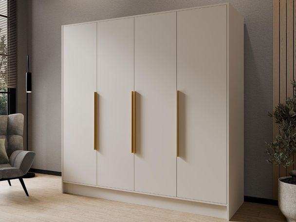 Armoire Portes Battantes Perugia Cachemire