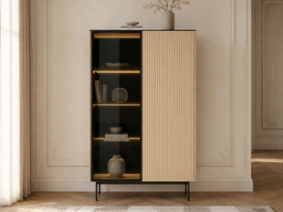 Moderne Vitrine avec LED Auroé Marron