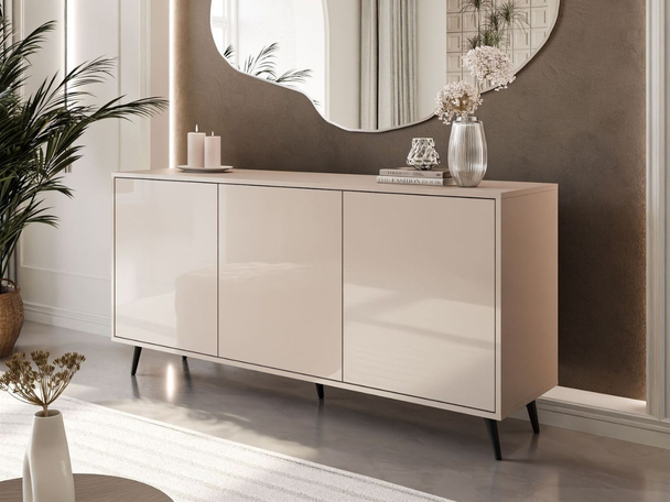 Commode glamour de 154 cm Vivance Cachemire brillant