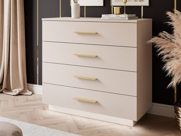 Commode de Rangement avec éclairage LED Nuveo Cachemire