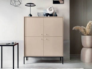 Buffet avec Portes sur Pieds Noirs Amor Beige Sable