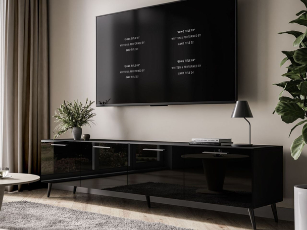 Meuble TV Rangement Noaé Noir