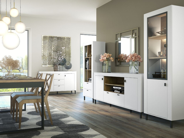Ensemble de meubles de salon Messina Blanc