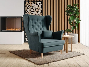 Fauteuil sur pieds Oslo II Gris foncé
