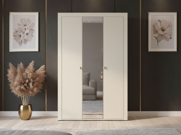 Armoire avec Miroir Messina Cachemire