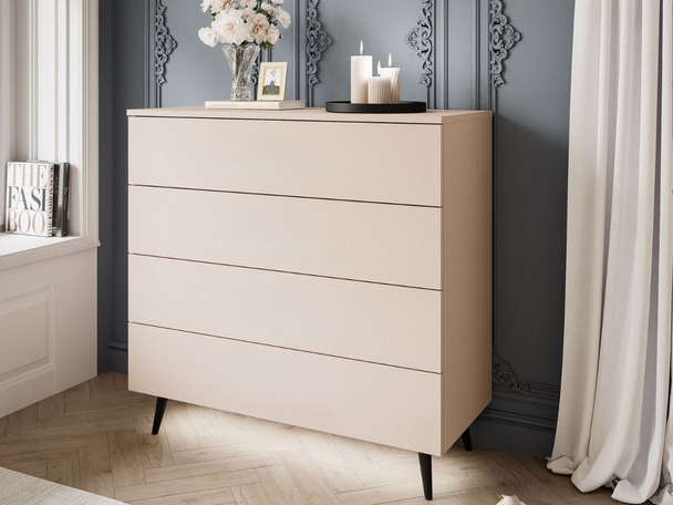 Commode de Rangement avec éclairage LED Nuveo Cachemire