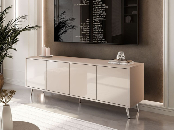 Meuble TV pour téléviseur Vivance Cachemire brillant