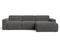Gris foncé \ Velours \ Angle droit