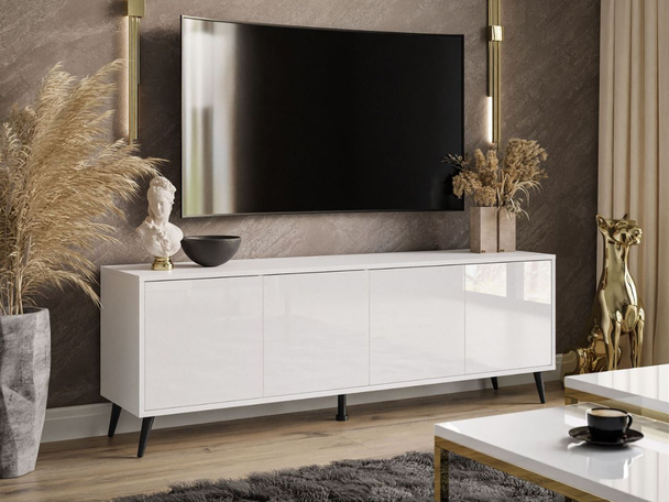 Meuble TV pour téléviseur Vivance Blanc brillant