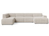 Beige clair \ Velours \ Angle gauche