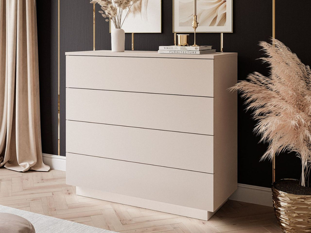 Commode de Rangement avec éclairage LED Nuveo Cachemire