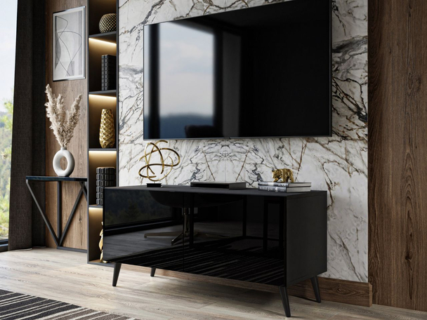 Meuble TV Rangement Noaé Noir