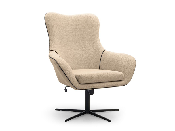 Fauteuil pivotant Deves Beige