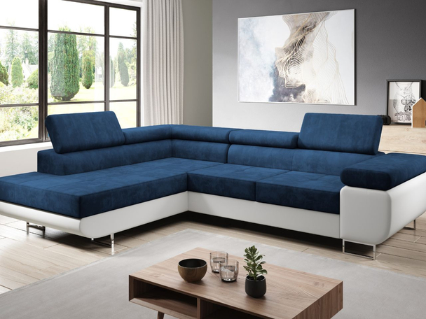 Canapé d'Angle Gauche Convertible avec Coffre Solam L