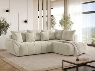 Canapé d'Angle Convertible Réversible Genoa Beige
