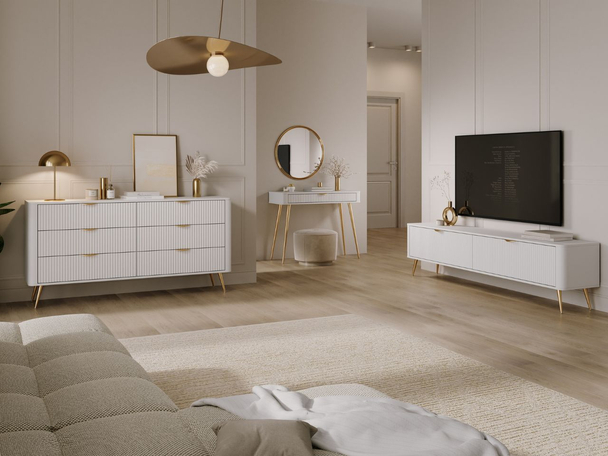 Ensemble de meubles de salon Latina Blanc