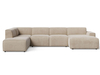 Beige \ Velours \ Angle gauche