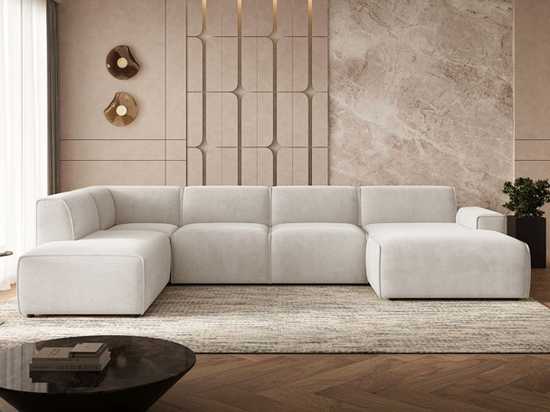 Canapé d'Angle Gauche Belluno Beige clair