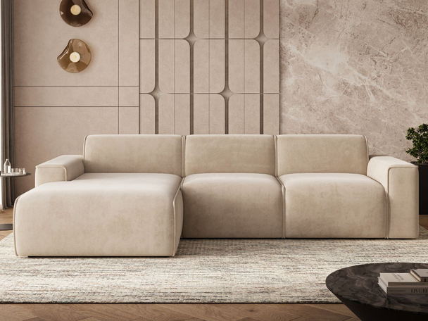 Canapé d'Angle Gauche Lavia Beige