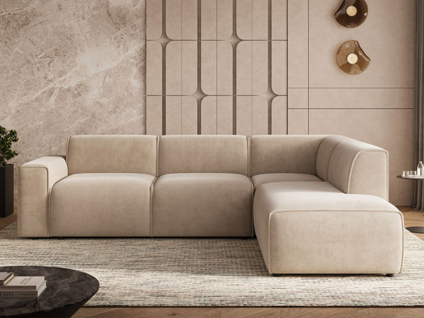 Canapé d'Angle Droite Eluno Beige
